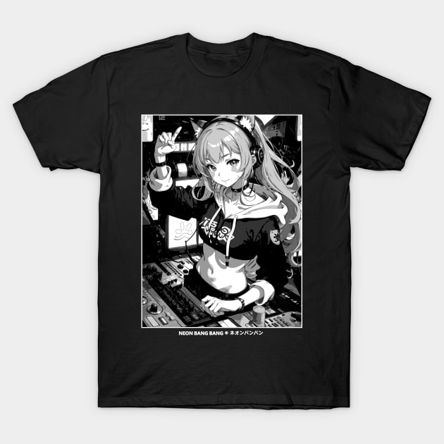 Japanese Anime Manga Streetwear - DJ T-Shirt by Neon Bang Bang